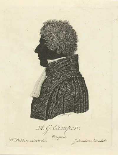 Silhouetportret van Adriaan Gilles Camper