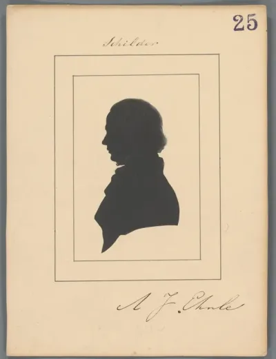 Silhouetportret van Adrianus Johannes Ehnle