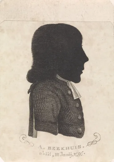 Silhouetportret van Albertus Beekhuis
