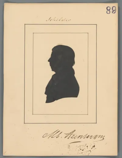 Silhouetportret van Albertus Steenbergen