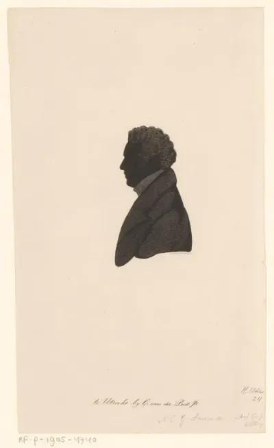 Silhouetportret van Alexander Karel Willem Suerman