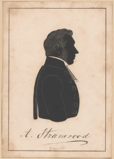 Silhouetportret van Alexander Stramrood
