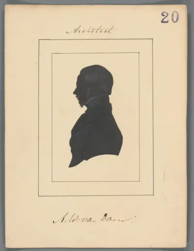 Silhouetportret van Anthony Willem van Dam