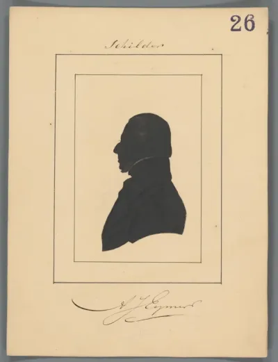 Silhouetportret van Arnoldus Johannes Eymer