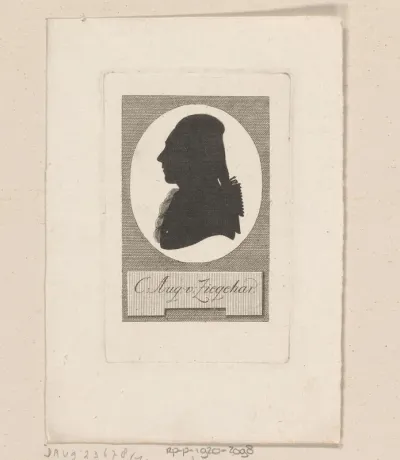 Silhouetportret van August Friedrich Karl von Ziegesar