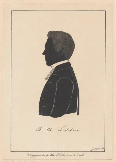 Silhouetportret van B.Ch. Ledeboer
