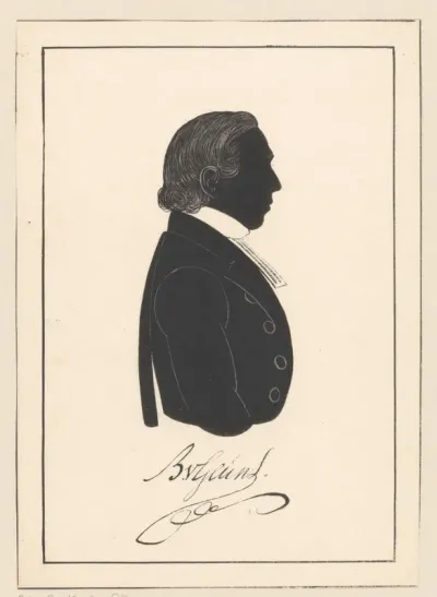 Silhouetportret van Bartel van Geuns