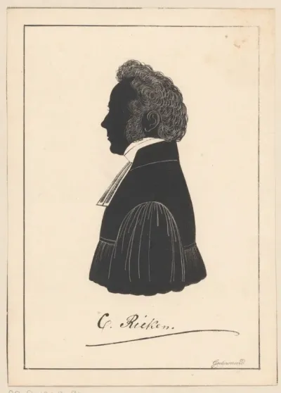 Silhouetportret van C. Rieken