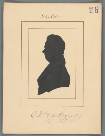 Silhouetportret van Charles Frederik Bartholomeus de Florimont