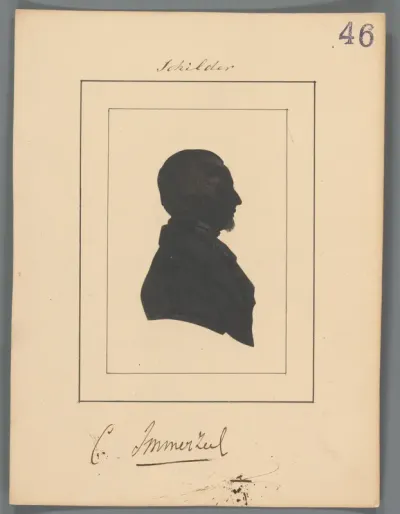 Silhouetportret van Christiaan Immerzeel