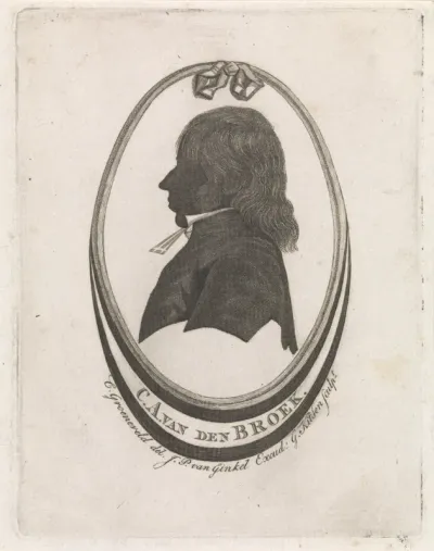 Silhouetportret van Cornelis Adrianus van den Broek