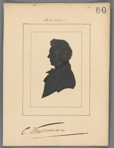 Silhouetportret van Cornelis Kruseman