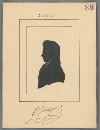 Silhouetportret van Cornelis Springer
