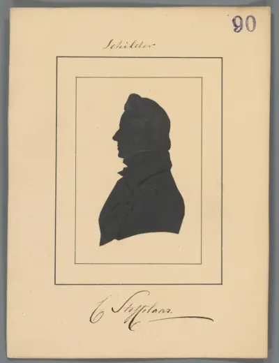 Silhouetportret van Cornelis Steffelaar