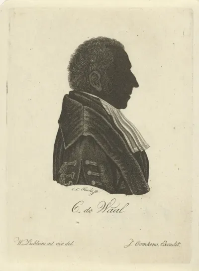 Silhouetportret van Cornelius de Waal