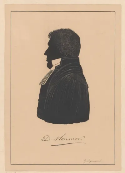 Silhouetportret van D. Monnier