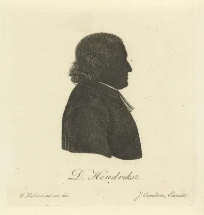 Silhouetportret van Daniël Hendriksz