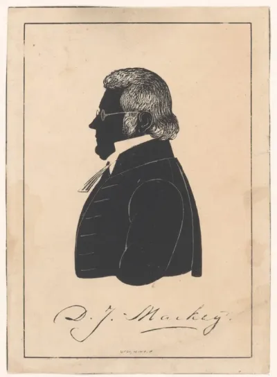 Silhouetportret van Daniël Johannes Mackay