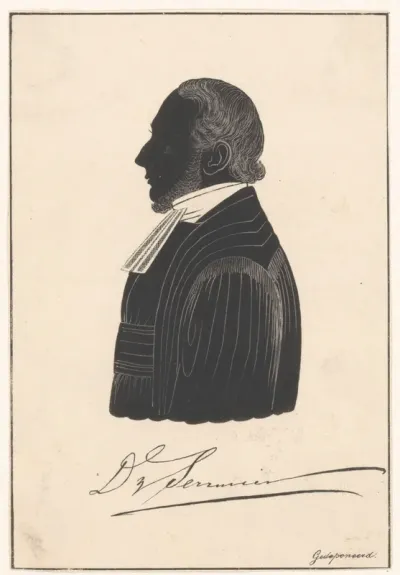 Silhouetportret van Daniël Serrurier