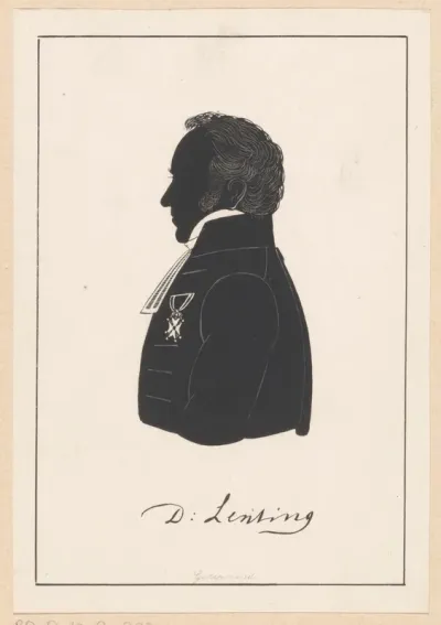 Silhouetportret van Dirk Lenting