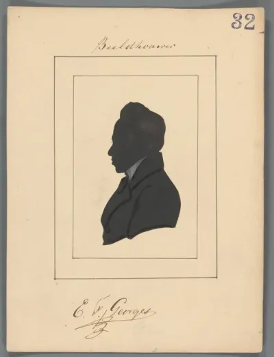 Silhouetportret van Eduard François Georges