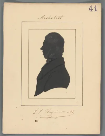 Silhouetportret van Egidius Stephanus Heynincx