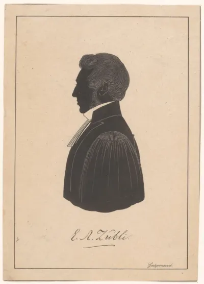 Silhouetportret van Everard Ambrosius Zubli