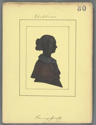 Silhouetportret van Fanny Geefs-Corr