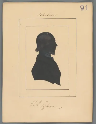 Silhouetportret van Ferdinand Hendrik Sijpkens