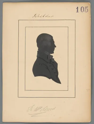Silhouetportret van Florent Willems
