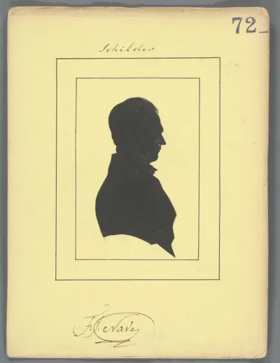 Silhouetportret van François Joseph Navez