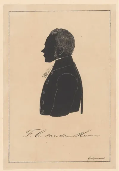 Silhouetportret van Frederik Constans van den Ham