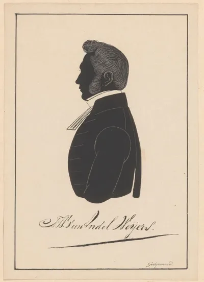 Silhouetportret van Frederik Willem van Andel Weijers