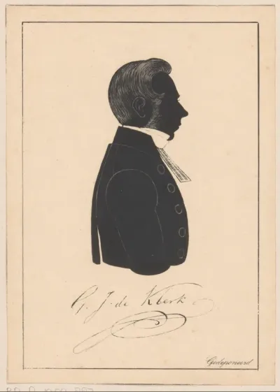 Silhouetportret van G.J. de Klerk