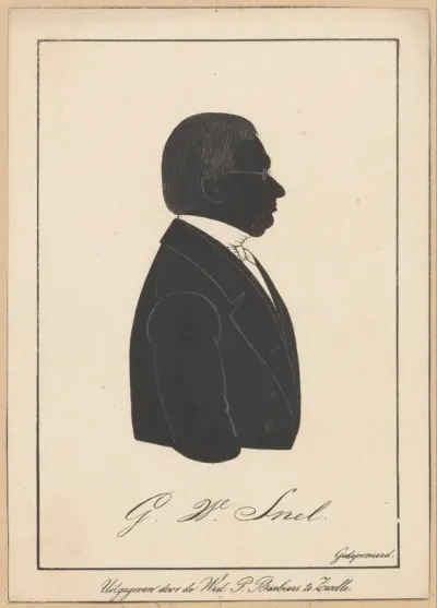 Silhouetportret van G.W. Snel