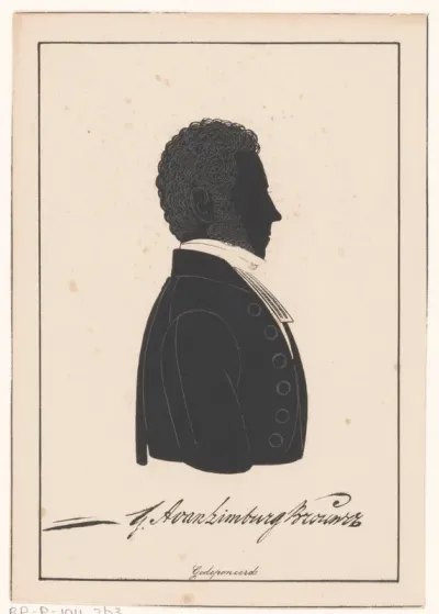 Silhouetportret van Gerrit Anne van Limburg Brouwer