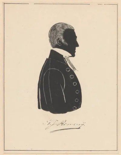 Silhouetportret van H.J. Romenij