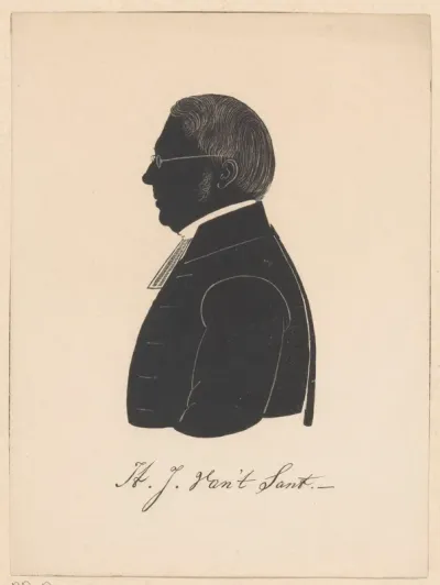 Silhouetportret van H.J. van 't Sant