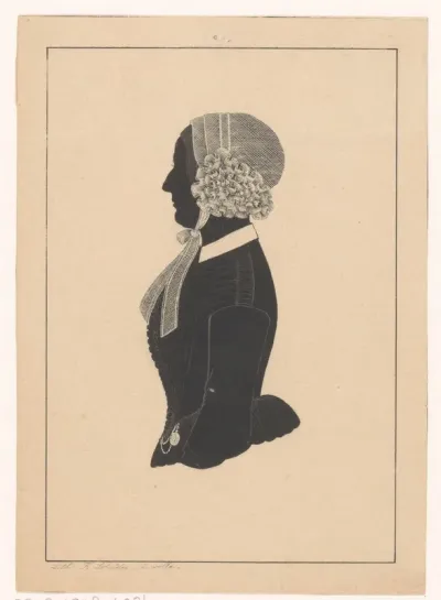 Silhouetportret van Helena Maria van den Bosch-Razoux