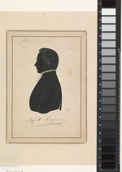 Silhouetportret van Hendrik Cornelis Hermanus Reijers