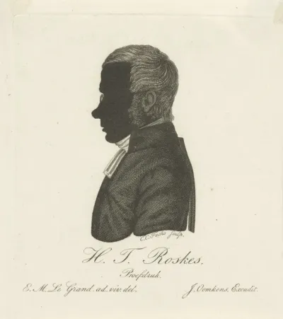 Silhouetportret van Henri Theodore Roskes