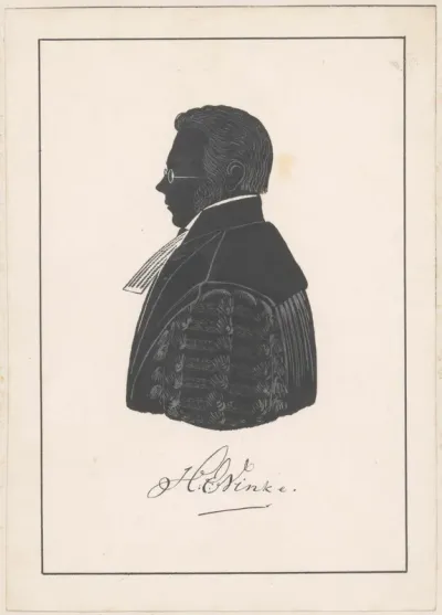Silhouetportret van Henricus Egbertus Vinke