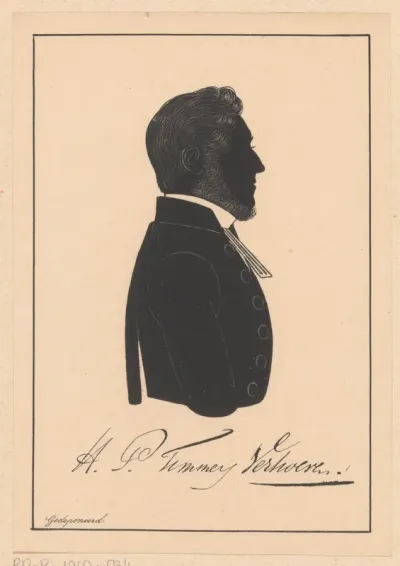 Silhouetportret van Henricus Petrus Timmers Verhoeven