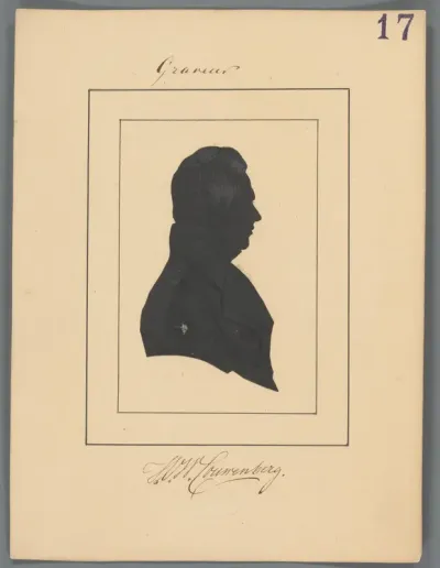 Silhouetportret van Henricus Wilhelmus Couwenberg