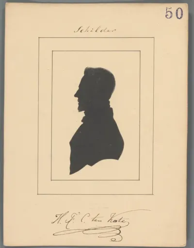Silhouetportret van Herman Frederik Carel ten Kate