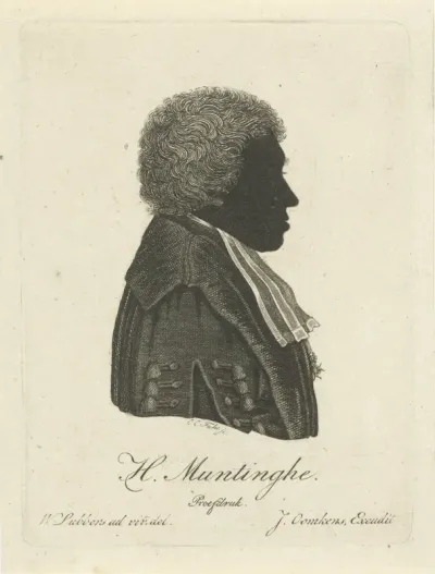 Silhouetportret van Herman Muntinghe
