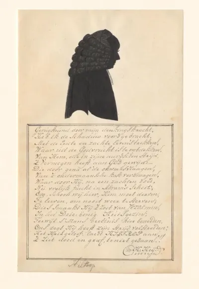 Silhouetportret van Hiltrop