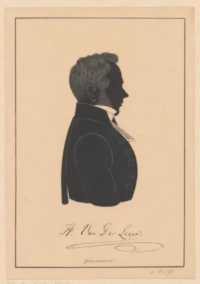 Silhouetportret van Hoyte van der Leeuw