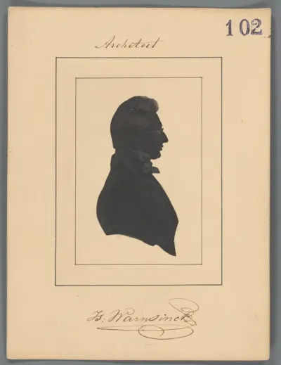 Silhouetportret van Isaac Warnsinck