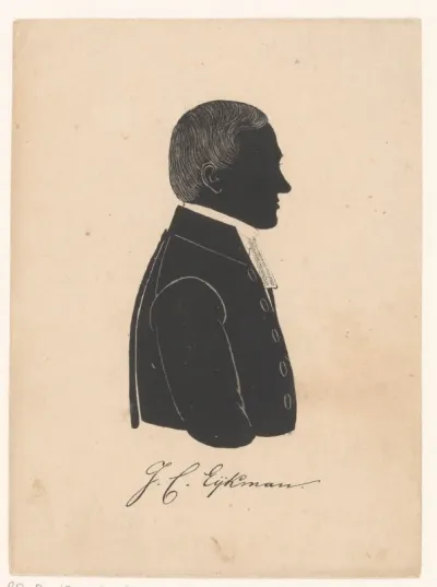 Silhouetportret van J.C. Eijkman